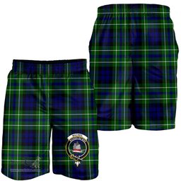ScotsTee Shop Scottish MacNeil of Colonsay Modern Clan Crest Mens Tartan Short