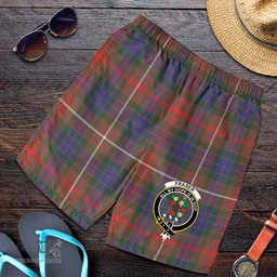 ScotsTee Shop Scottish Fraser Hunting Modern Clan Crest Mens Tartan Short