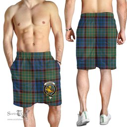 ScotsTee Shop Scottish Nicolson Hunting Ancient Clan Crest Mens Tartan Short