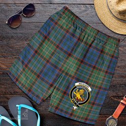ScotsTee Shop Scottish Nicolson Hunting Ancient Clan Crest Mens Tartan Short