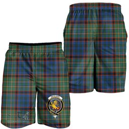 ScotsTee Shop Scottish Nicolson Hunting Ancient Clan Crest Mens Tartan Short