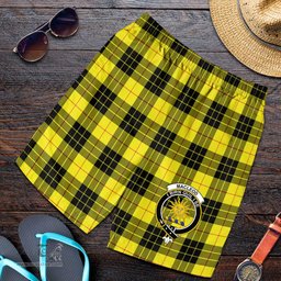 ScotsTee Shop Scottish MacLeod of Lewis Modern Clan Crest Mens Tartan Short