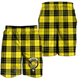 ScotsTee Shop Scottish MacLeod of Lewis Modern Clan Crest Mens Tartan Short