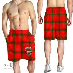 ScotsTee Shop Scottish MacDonald of Sleat Clan Crest Mens Tartan Short