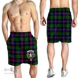 ScotsTee Shop Scottish Urquhart Modern Clan Crest Mens Tartan Short