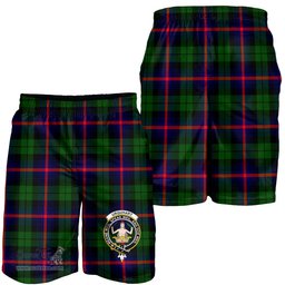 ScotsTee Shop Scottish Urquhart Modern Clan Crest Mens Tartan Short