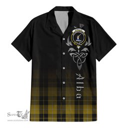 ScotsTee Shop Scottish Barclay Dress Clan Crest Tartan Alba Gu Brath Celtic Inspired Tartan Short Sleeve Shirt