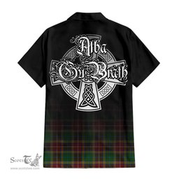 ScotsTee Shop Scottish Baxter Clan Crest Tartan Alba Gu Brath Celtic Inspired Tartan Short Sleeve Shirt