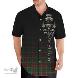 ScotsTee Shop Scottish Baxter Clan Crest Tartan Alba Gu Brath Celtic Inspired Tartan Short Sleeve Shirt