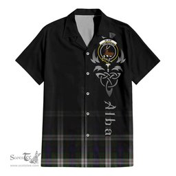 ScotsTee Shop Scottish Blair Dress Clan Crest Tartan Alba Gu Brath Celtic Inspired Tartan Short Sleeve Shirt