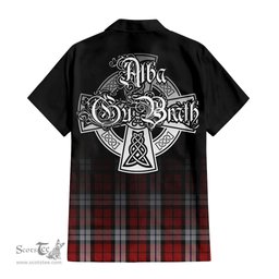 ScotsTee Shop Scottish Brodie Dress Clan Crest Tartan Alba Gu Brath Celtic Inspired Tartan Short Sleeve Shirt