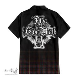 ScotsTee Shop Scottish Cameron Highlanders of Ottawa Clan Crest Tartan Alba Gu Brath Celtic Inspired Tartan Short Sleeve Shirt