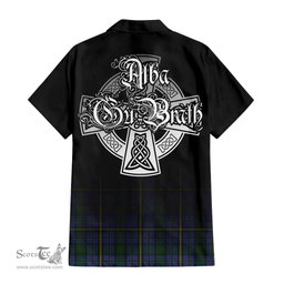 ScotsTee Shop Scottish Hope Clan Originaux Clan Crest Tartan Alba Gu Brath Celtic Inspired Tartan Short Sleeve Shirt