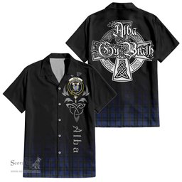 ScotsTee Shop Scottish Hope (Vere-Weir) Clan Crest Tartan Alba Gu Brath Celtic Inspired Tartan Short Sleeve Shirt