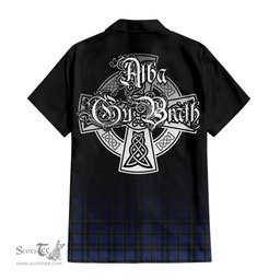 ScotsTee Shop Scottish Hope (Vere-Weir) Clan Crest Tartan Alba Gu Brath Celtic Inspired Tartan Short Sleeve Shirt