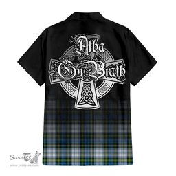 ScotsTee Shop Scottish Campbell Dress Clan Crest Tartan Alba Gu Brath Celtic Inspired Tartan Short Sleeve Shirt