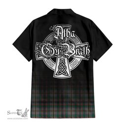 ScotsTee Shop Scottish Craig Ancient Clan Crest Tartan Alba Gu Brath Celtic Inspired Tartan Short Sleeve Shirt