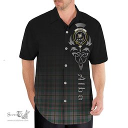 ScotsTee Shop Scottish Craig Ancient Clan Crest Tartan Alba Gu Brath Celtic Inspired Tartan Short Sleeve Shirt