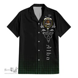 ScotsTee Shop Scottish Graham Clan Crest Tartan Alba Gu Brath Celtic Inspired Tartan Short Sleeve Shirt