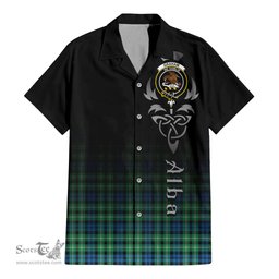 ScotsTee Shop Scottish Graham of Montrose Ancient Clan Crest Tartan Alba Gu Brath Celtic Inspired Tartan Short Sleeve Shirt
