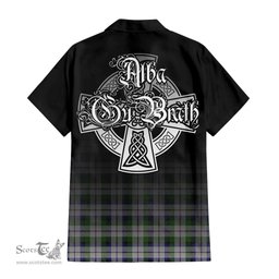 ScotsTee Shop Scottish MacNaughton Dress Clan Crest Tartan Alba Gu Brath Celtic Inspired Tartan Short Sleeve Shirt