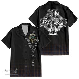 ScotsTee Shop Scottish MacLaine of Lochbuie Hunting Clan Crest Tartan Alba Gu Brath Celtic Inspired Tartan Short Sleeve Shirt