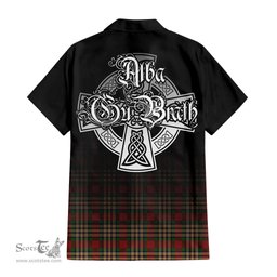 ScotsTee Shop Scottish MacGill Clan Crest Tartan Alba Gu Brath Celtic Inspired Tartan Short Sleeve Shirt