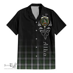 ScotsTee Shop Scottish MacLaren Dress Clan Crest Tartan Alba Gu Brath Celtic Inspired Tartan Short Sleeve Shirt
