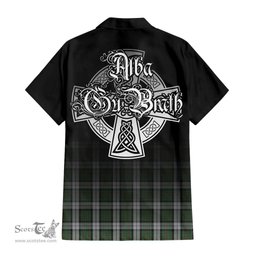 ScotsTee Shop Scottish MacLaren Dress Clan Crest Tartan Alba Gu Brath Celtic Inspired Tartan Short Sleeve Shirt