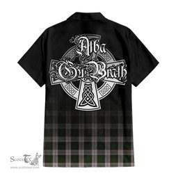 ScotsTee Shop Scottish MacKinnon Dress Clan Crest Tartan Alba Gu Brath Celtic Inspired Tartan Short Sleeve Shirt