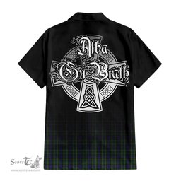 ScotsTee Shop Scottish MacNeil of Colonsay Clan Crest Tartan Alba Gu Brath Celtic Inspired Tartan Short Sleeve Shirt