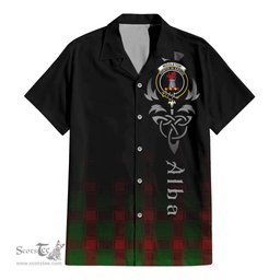 ScotsTee Shop Scottish Middleton Clan Crest Tartan Alba Gu Brath Celtic Inspired Tartan Short Sleeve Shirt