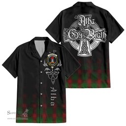 ScotsTee Shop Scottish Middleton Clan Crest Tartan Alba Gu Brath Celtic Inspired Tartan Short Sleeve Shirt