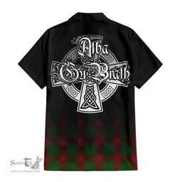 ScotsTee Shop Scottish Middleton Clan Crest Tartan Alba Gu Brath Celtic Inspired Tartan Short Sleeve Shirt