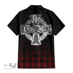ScotsTee Shop Scottish MacLeod of Raasay Highland Clan Crest Tartan Alba Gu Brath Celtic Inspired Tartan Short Sleeve Shirt