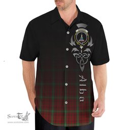 ScotsTee Shop Scottish Morrison Clan Crest Tartan Alba Gu Brath Celtic Inspired Tartan Short Sleeve Shirt