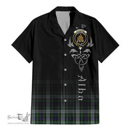 ScotsTee Shop Scottish MacKenzie Dress Clan Crest Tartan Alba Gu Brath Celtic Inspired Tartan Short Sleeve Shirt