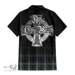 ScotsTee Shop Scottish MacKenzie Dress Clan Crest Tartan Alba Gu Brath Celtic Inspired Tartan Short Sleeve Shirt
