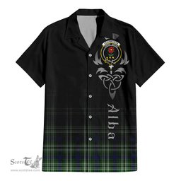 ScotsTee Shop Scottish Learmonth Clan Crest Tartan Alba Gu Brath Celtic Inspired Tartan Short Sleeve Shirt