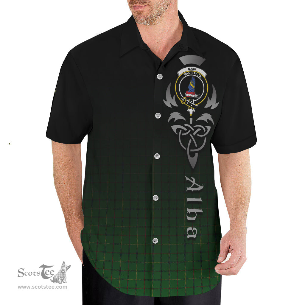 ScotsTee Shop Scottish Mar Tribe Clan Crest Tartan Alba Gu Brath Celtic Inspired Tartan Short Sleeve Shirt
