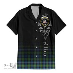 ScotsTee Shop Scottish MacNeil of Barra Ancient Clan Crest Tartan Alba Gu Brath Celtic Inspired Tartan Short Sleeve Shirt