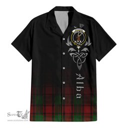 ScotsTee Shop Scottish MacPhail Clan Crest Tartan Alba Gu Brath Celtic Inspired Tartan Short Sleeve Shirt