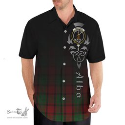 ScotsTee Shop Scottish MacPhail Clan Crest Tartan Alba Gu Brath Celtic Inspired Tartan Short Sleeve Shirt