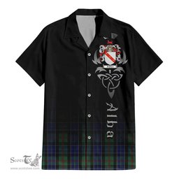 ScotsTee Shop Scottish McFadzen 02 Clan Crest Tartan Alba Gu Brath Celtic Inspired Tartan Short Sleeve Shirt