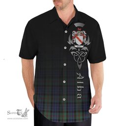 ScotsTee Shop Scottish McFadzen 02 Clan Crest Tartan Alba Gu Brath Celtic Inspired Tartan Short Sleeve Shirt