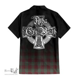 ScotsTee Shop Scottish MacGregor Hunting Ancient Clan Crest Tartan Alba Gu Brath Celtic Inspired Tartan Short Sleeve Shirt