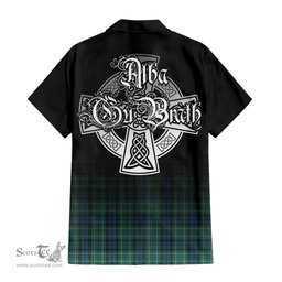 ScotsTee Shop Scottish MacNeil of Colonsay Ancient Clan Crest Tartan Alba Gu Brath Celtic Inspired Tartan Short Sleeve Shirt