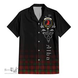 ScotsTee Shop Scottish MacNicol Clan Crest Tartan Alba Gu Brath Celtic Inspired Tartan Short Sleeve Shirt