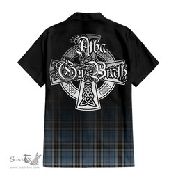 ScotsTee Shop Scottish MacTavish Dress Clan Crest Tartan Alba Gu Brath Celtic Inspired Tartan Short Sleeve Shirt