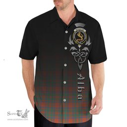 ScotsTee Shop Scottish MacKintosh Ancient Clan Crest Tartan Alba Gu Brath Celtic Inspired Tartan Short Sleeve Shirt